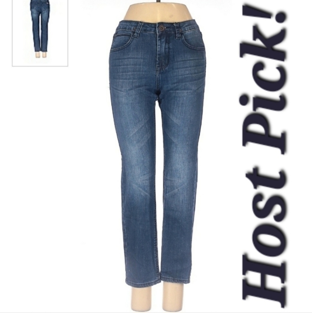 Hudson Denim Blue Jeans Women's 10 Straight Leg Sandblasted Classic Cute Staple